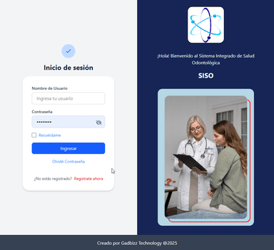 Aplicación Web Odontológica (SISO)